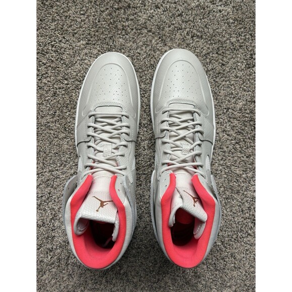 Air Jordan 1 Nouveau Medium Beige Pure Platinum Size 15 Men's - Picture 3 of 8